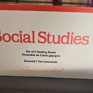 Emerald Nesting Bowls Set By Social Studies